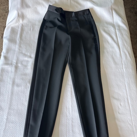 Zara Tuxedo Pants Trousers, Size XS, Black - Picture 3 of 16